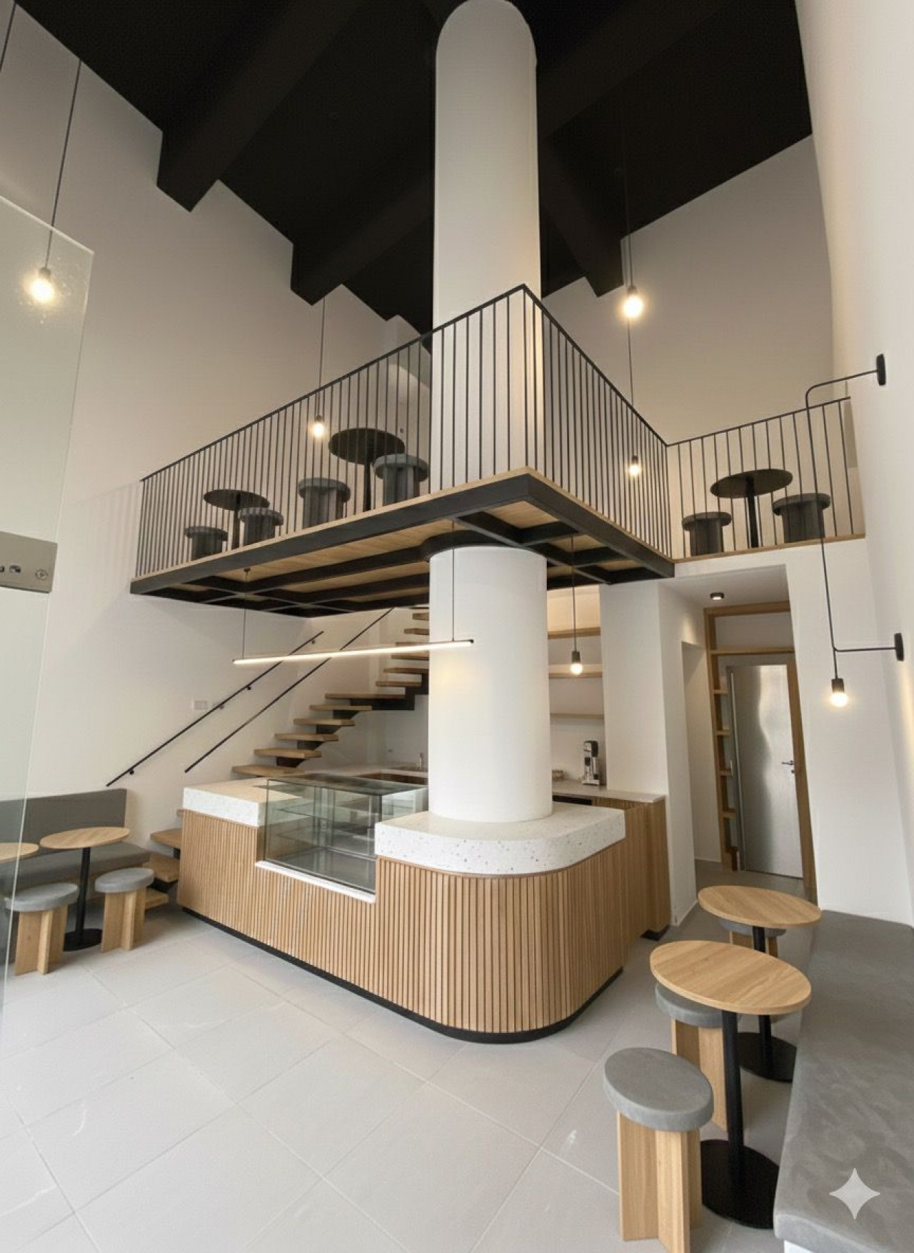 Simulación de posible ambientación para local gastronómico